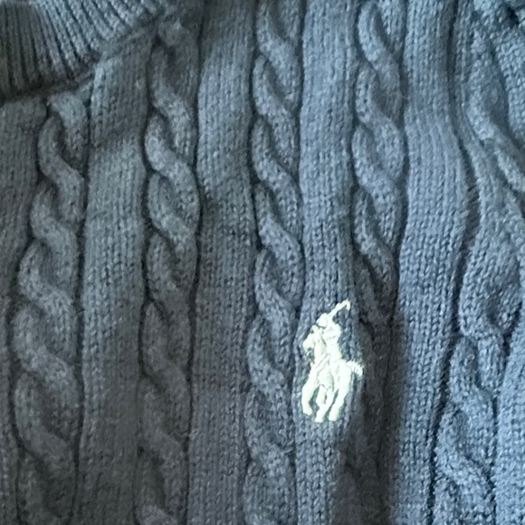 Polo Ralph Lauren Dark Blue Cable Knit Cardigan - Picture 3 of 4